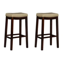 Set Of 2 Claridge Barstools - Linon -Linon GUEST a562c079 af7a 40fb 8313 961cfb602fa6