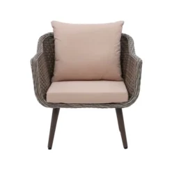 3pc Bertram Outdoor Wicker Conversation Set Gray - Linon -Linon GUEST a89f9b8a 14f3 4f8b aca2 ef71832c06c7