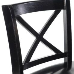 24" Torino X Back Wood Counter Height Barstool - Black - Linon -Linon GUEST a91d3d02 f4c8 4009 9d19 9bf37b83cbf1