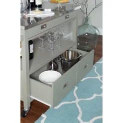 Sydney Kitchen Cart - Linon -Linon GUEST ace90c62 4f53 4835 b959 6ce9e5f5025b