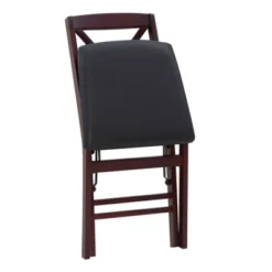 Set Of 2 Triena X Back Folding Chair Upholstered Seat Espresso - Linon -Linon GUEST afa1184c daec 46d6 a19e 30861807000c