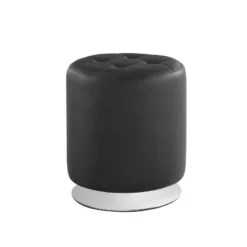 Stevens Swivel Ottoman - Linon -Linon GUEST b14b202c 918c 4b34 8508 6bb2e975e96b