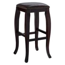 San Francisco Backless Faux Leather Barstool Wood Caramel - Linon 14 San Francisco Backless Faux Leather Barstool Wood Caramel - Linon -Linon GUEST b15ea83c e11c 4d90 9822 a821a6979ed7