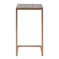 Priscille Accent C Table Gold - Linon -Linon GUEST b1d4be2f ae91 40a2 8927 2afddf2eea09
