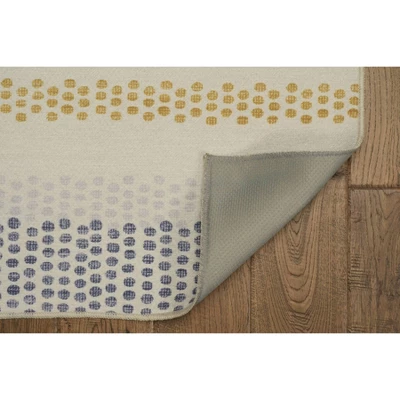 Maldon Washable Outdoor Rug Ivory/Blue - Linon 4 Maldon Washable Outdoor Rug Ivory/Blue - Linon - Image 3