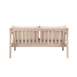 Linon Melita Acacia Two Seater Sofa Beige/White -Linon GUEST b44a19f0 b3ac 4371 a338 17d1be296197