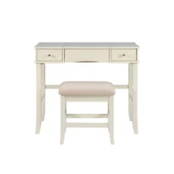 Jackson Vanity Set Cream - Linon -Linon GUEST b4cc39a9 7d9b 43e0 8538 e60ca000df34