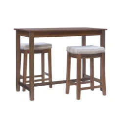 3pc Claridge Counter Height Dining Set - Linon 38 3pc Claridge Counter Height Dining Set - Linon -Linon GUEST b513fe83 1f19 4554 b6e9 6a5c33ee886f