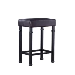 3pc Austin Pub Dining Sets Metal/Black - Linon -Linon GUEST b5d99286 15ae 47a2 999f 5ce861440a65