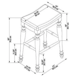 Marino Backless Barstool Wood - Linon -Linon GUEST b69aef81 fb34 4b2a 9f6d 46ee1191b6c1