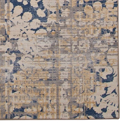 Selkirk Washable Outdoor Rug Navy/Sand - Linon 4 Selkirk Washable Outdoor Rug Navy/Sand - Linon - Image 2