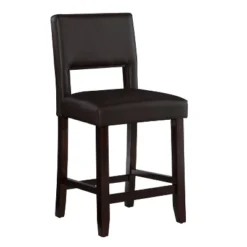 24" Vega Counter Height Barstool Hardwood - Linon -Linon GUEST b83b7ea4 1ec3 42cf 819f 3eaffc88f17e