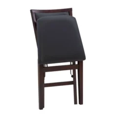 2pc Claire Folding Chair Espresso - Linon -Linon GUEST badcb8af 24c4 4e62 89bc 024336727d09