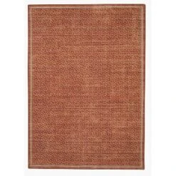 Tawney Washable Outdoor Rug Orange/Ivory - Linon -Linon GUEST bbead9c8 a447 4355 838b e2dccc86a924