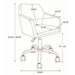 Rylen Office Chair - Linon -Linon GUEST bdc2f73c 572b 437b a12c 316199f74c13
