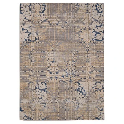 Selkirk Washable Outdoor Rug Navy/Sand - Linon 11 Selkirk Washable Outdoor Rug Navy/Sand - Linon - Image 9