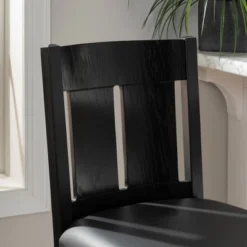 Edwina Metal Barstool Black - Linon -Linon GUEST c1df51e5 72ae 486b 82a1 b09d6d9d66a5