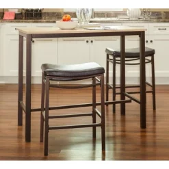 3pc Betty Pub Dining Sets Wood/Brown - Linon 11 3pc Betty Pub Dining Sets Wood/Brown - Linon -Linon GUEST c7a08daf 9ccb 447b aad0 6229be7d3412