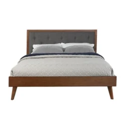 Reid Mid-Century Platform Bed - Linon -Linon GUEST ca074a01 007d 437d 8406 90b5b5e8b330