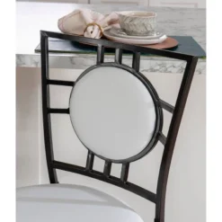 Teagan Adjustable Stool Black - Linon -Linon GUEST cb4cb88d b6b2 47b5 85b3 20a52972289f