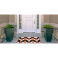 Rexford Washable Outdoor Rug Orange/Pink - Linon