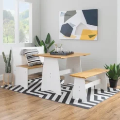 Large Merrill Back Rest Bench - Linon -Linon GUEST cdc1f415 d020 42b5 8960 3a1a5f31ddc9