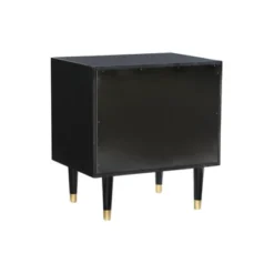 2 Drawer Geo Textured Nightstand - Linon -Linon GUEST cef1de2a ff4f 42ef 9b49 d88871193c2a