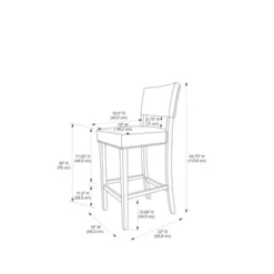 29" Corey Barstool - Linon -Linon GUEST cf2fd75c 6310 4877 9a56 2fb3fc784cf6