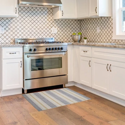 Maldon Washable Outdoor Rug Ivory/Blue - Linon 7 Maldon Washable Outdoor Rug Ivory/Blue - Linon - Image 6