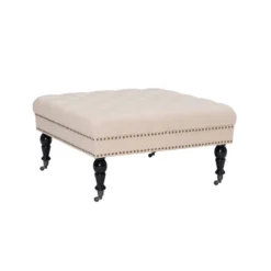 Isabelle Square Tufted Ottoman - Linon 16 Isabelle Square Tufted Ottoman - Linon -Linon GUEST d2b46ddd 5745 45d1 9a65 900cd839766d