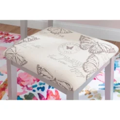 Butterfly Vanity And Stool - Linon -Linon GUEST d388ea4a 0e49 4441 98f6 93db7ff31aca