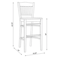 Set Of 2 Maryah Barstools - Linon -Linon GUEST d77dfe66 007c 490f ad3a c6a4ed3d3385