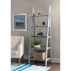 Acadia Ladder Bookshelf - Linon -Linon GUEST d91c75f9 0880 4672 872a 8e8a14db0e4e