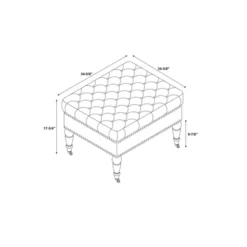 Isabelle Square Tufted Ottoman - Linon 15 Isabelle Square Tufted Ottoman - Linon -Linon GUEST d982a141 75cf 4533 83f6 c1bc2277df40