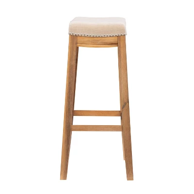 Claridge Rustic Backless Barstool - Linon 5 Claridge Rustic Backless Barstool - Linon - Image 3