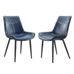 2pc Edler Dining Chairs - Linon -Linon GUEST d9b831a9 240d 4227 8a3d fba7ad602888
