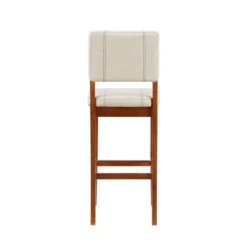 Milano Padded Barstool Upholstered Seat & Back - Linon -Linon GUEST da20a2a1 4594 4171 bd6f 91643a9f044a