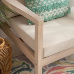 Linon 2pk Melita Acacia Arm Chairs Beige/Natural -Linon GUEST da47a84b 4a0d 46f2 a6e9 515944c0c0f6