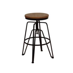Metal And Wood Stools - Linon -Linon GUEST dde109a3 9aaf 43d8 96a9 2755938eea1e