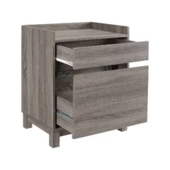 2 Drawers Filing Cabinet Wood/Gray - Linon -Linon GUEST dfa31b55 ac5e 48e4 b700 db7cacdef828