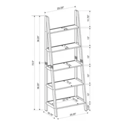 Acadia Ladder Bookshelf - Linon -Linon GUEST e55e8250 0af2 4f7a 8552 ae03d7e0ecd7