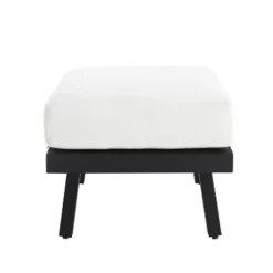 Linon Lark Aluminum Ottoman -Linon GUEST e619dc21 fc5c 4771 a8a1 b0bf7ff533eb