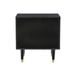 2 Drawer Geo Textured Nightstand - Linon -Linon GUEST e639f44a 5fd6 4699 9744 0b2fdcb067b6