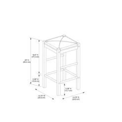 3pc Lancer Tavern Counter Height Table Dining Set - Linon -Linon GUEST e8568e9b 83c6 4d9b baa3 e9a4bbc20e68