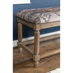 Kaya Bench Gray - Linon -Linon GUEST e92181f5 9ed7 4d65 a43c 3411e2710b3a