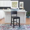 Torino Contemporary 24" Counter Height Barstool Hardwood/Black - Linon -Linon GUEST ea4323f6 fabb 4f1f 85fd 3d72e65eeb2a