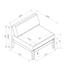 Summerlyn Middle Chair - Linon -Linon GUEST f029f24a 215b 4ca7 8f5a 8c83ee21aa51