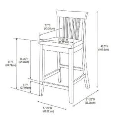30" Torino Craftsmen Barstool - Linon -Linon GUEST f0cb96f0 d462 4d6b b95e f0c57d619c51