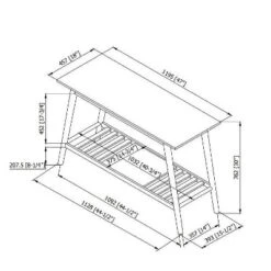 Charlotte Console Table - Linon -Linon GUEST f23339e1 21e2 4da0 a70a fa9be66ca358