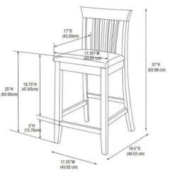 24" Torino Craftsmen Counter Height Barstool - Linon -Linon GUEST f392e0c0 ea20 49f3 95a8 8dac1977b85d